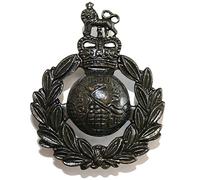 Issue Royal Marines Bronzed Cap / Beret Badge by Unknown