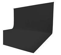 Issuntex 10X12 ft Black Background Muslin Backdrop,Photo Studio,Collapsible High Density Screen for Video Photography and Television