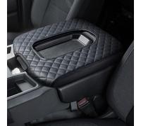 ISSYAUTO Cubierta para Consola Central Compatible con Asiento reclinable de Silverado Sierra 2019-2024, Cubierta de Piel para reposabrazos
