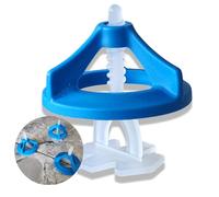 Ista Tools - Juego de ayudas para colocar azulejos, 1 mm, sistema de nivelación de 200 piezas, ayudas de colocación de campanas roscadas, pestañas de tracción, herramientas para azulejos