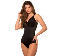 Istintiva Rossella - Body Mujer Reductor y Moldeador con Elegante Encaje de Alto Confort - Copas Blandas no Acolchadas - Negro 105C