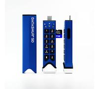 iStorage datAshur SD Unidad Flash USB cifrada de 128 GB con Tarjetas iStorage microSD extraíbles | Protegido con contraseña | Colaboración Segura | Compatible con FIPS