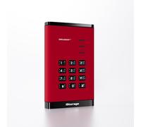 iStorage DiskAshur3 SSD 1TB Red - Unidad de estado sólido portátil segura - Protegida con contraseña - Resistente al polvo y al agua - Cifrado de hardware