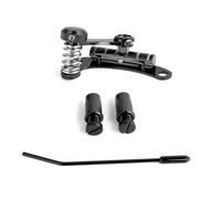 ISTOVO -03 Puente Vibrato Negro Puente de Trémolo para Guitarra Eléctrica de Trémolo de Doble Bloqueo para Guitarra de Jazz
