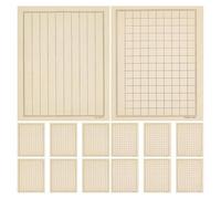ISTOVO 100 Hojas de Papel para CaligrafíA China con 2 Estilos de CuadríCula, Papel Sumi JaponéS, CaligrafíA con Tinta de Pincel para Principiantes