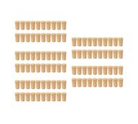ISTOVO 100 Pcs/Lote Tapones de Madera Natural Tapones de Vino Tapón de La Botella de Madera Tapones de Botella de Vino Tipo Cono Tapón de Sellado Tapones de Cerveza Tapones de Botella