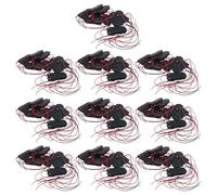 ISTOVO 100 Pzs Interruptor ON/Off 2 X 3V CR2032 Soporte de Bateria Pilas de Boton para LED