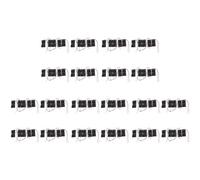 ISTOVO 100Pzs Caja Estuche Sostenedor de 2 x 1.5V AA Bateria Negro con Plomo Alambre