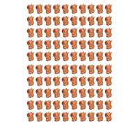 ISTOVO 100X Mini Estatua de Resina de Capibara, Adornos Modelo de Carpincho, Animales en Miniatura, Adornos Artesanales de Escritorio para Exteriores