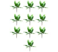 ISTOVO 10X Plantas Artificiales Hojas Tropicales Banana Tree Faux Palm Leaf of Plant Hojas Falsas Interior Exterior JardíN