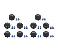 ISTOVO 10X Universal Digital Monitor Voltimetro Impermeable Voltaje Metro LED para DC 12V-24V Coche Motocicleta Auto Camion