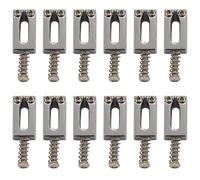 ISTOVO 12 Piezas Juego Plano Selleta de Puente de Guitarra Electrica para Reemplazo de Guitarra