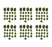 ISTOVO 120 Piezas 2 Tamaños de Moss Artificial Rocas Artificiales Faux Green Moss Covered Stones