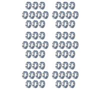 ISTOVO 120 Piezas 6700 6700 10X15X4Mm Rodamiento de Bolas de Ranura Profunda con Sello en Miniatura, Azul