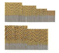 ISTOVO 120 Piezas Juego de Brocas de titaneo Brocas HSS para Metal, Acero, Madera, PláStico, Cobre, AleacióN de Aluminio, 1 Mm una 3.5 Mm