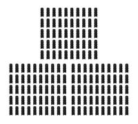 ISTOVO 150 Piezas Tubo de Tubo de de PelíCula de PláStico de Invernadero Negro y Clip de PelíCula Kit de Conector de Abrazadera Herramienta de JardíN 20Mm