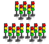 ISTOVO 15x MóDulo de SemáForo LED DIY Mini SemáForo 3,3-5V Compatible con para