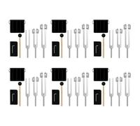 ISTOVO 18x Tuning Forks Set-128 Hz, 256 Hz, 512 Hz,Tuning Forks Perfect para Healing,Chakra,Sound Therapy,Keep Body, Mind y Spirit