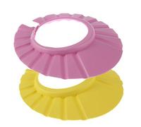 ISTOVO 2 x Gorro Sombrero Visera de Bano Ducha para Ninos Bebes Ajustable Suave Impermeable Protector de Ojos