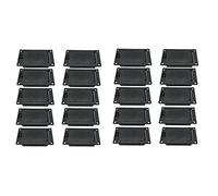 ISTOVO 20 Piezas Caja de Batería de 9 V/Soporte/Cubierta del Compartimento de la Caja con Clip de Batería de 9 Voltios para Accesorio de Repuesto de Registro de Bajo de Guitarra