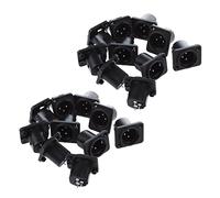 ISTOVO 20 Piezas XLR Macho Clavija Conector Montado En Panel de Terminal Recto