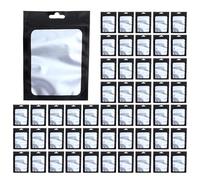 ISTOVO 2000piezas Bolsa Almacenamiento de Alimento con con Ventana Transparente Bolsa de Empaque Granos de Café para Suministros Alimentos Sellado Automático(Negro,2.4 X 4pulgadas)