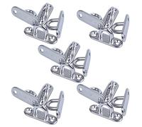 ISTOVO 20Pcs 5mm 304 Acero Inoxidable Almohadilla Oblonga Ojo Placa Grapa Anillo Gancho