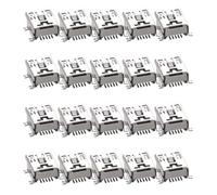 ISTOVO 20pzs Mini USB Tipo B Hembra Puerto 5 Pines 180 Grados SMD SMT Enchufe de PCB