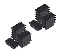 ISTOVO 20X Caja Cubierta de Compartimiento Sostenedor de Batería 9V de Guitarra Bajo Negro