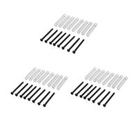 ISTOVO 24 Piezas M3 X 30mm Fonocaptor Humbucker de Guitarra Electrica Tornillo y Resorte de de Ajuste - Negro
