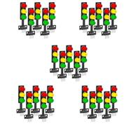 ISTOVO 25X MóDulo de SemáForo LED DIY Mini SemáForo 3,3-5V Compatible con