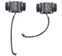 ISTOVO 2PCS Sensor de flujo de agua Medidor de flujo de combustible Medidor de agua Sensor Medidor de flujo Sensor de agua Contador Indicador FS400A G1 DN25 1-60L / Min