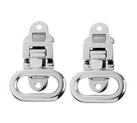 ISTOVO 2piezas 108X81mm Diamante Antideslizante 316 Escalón de Mástil Plegable de Acero Inoxidable Marino Coche