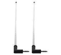 ISTOVO 2X 22.5cm Antena de Radio Am FM Telescopica de 4 Secciones 3.5mm Clavija