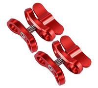ISTOVO 2X Accesorio de Camara Clip de Mariposa de Bola de Luz de Buceo Abrazadera de Brazo Montaje de Aluminio para Hero 3 + / 4/5 Gitup SJ6000 Camara Rojo