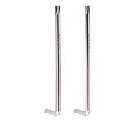 ISTOVO 2X Brazo Una Prueba de Manipulaciones Torx Star Key Wrench Plata, T25 100mm