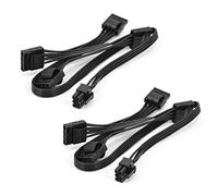 ISTOVO 2X Cable de Fuente de Alimentación Modular IDE de para Rm1000X Rm550X 650X 750X 850X Cable de 6 Pines Una 4 IDE