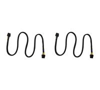 ISTOVO 2X CPU 8 Pines Macho Una CPU 8 (4 + 4) Pines Macho, Cable Adaptador de Alimentación de Placa Base EPS-12V para Fuente de Alimentación Modular de 32 Pulgadas