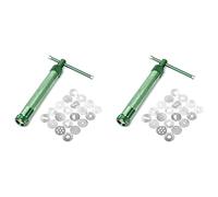 ISTOVO 2X Extrusora de Arcilla - Extrusora de Arcilla Polimérica, Pistola Extrusora de Arcilla de Aleación de Aluminio, Extrusora de Arcilla Polimérica de Azúcar de Molde Rotatorio