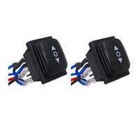 ISTOVO 2X Interruptor de Inversión de Polaridad Momentáneo, Actuador de Motor de Control A Prueba de Agua, Interruptor Basculante de 3 Posiciones y 6 Pines