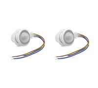 ISTOVO 2X Interruptor de Luz con Sensor de Movimiento AC85-265V Sensor PIR para IluminacióN Retardo de Tiempo Ajustar LáMpara Detectora de Movimiento Interruptor AutomáTico