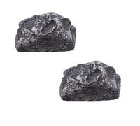 ISTOVO 2X Oculte una Llave una Plena Vista en una/Piedra de Aspecto Real, Contiene Llaves de Repuesto de TamañO EstáNdar