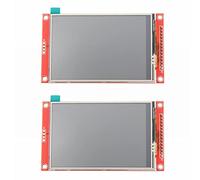 ISTOVO 2X Pantalla de Visualización del MóDulo LCD TFT Serie SPI 480X320 de 3,5 Pulgadas con Controlador de Panel de Prensa IC ILI9488 para MCU
