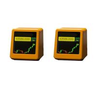 ISTOVO 2X para Bitcoin Criptomoneda Mostrar Acciones, Tipo de Cambio de Moneda, Rastreador de Precios Ticker Reloj de Tiempo Meteorológico C