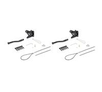 ISTOVO 2X Pestillo de Puerta con Autobloqueo para Valla de Madera, Resistente, Cable de Resorte de Acero, Herrajes para Puerta de Cadena, Cerradura para Jardín