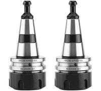 ISTOVO 2X Portabrocas de Equilibrio ISO30 ER32 50L Portaherramientas de Torno de Collarín de Equilibrio G2.5 30000RPM Soporte de Herramientas CNC de Acero Inoxidable