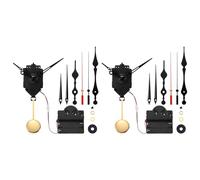 ISTOVO 2X Reloj con Gatillo de Péndulo de Cuarzo, Movimiento, Timbre, Mecanismo de Melodía de, Kit de Reloj con 6 Pares de Manos