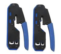 ISTOVO 2X Rj45 Herramienta Red Crimper Alicate Pelacables Alicate para Rj45 Cat6 Cat5E Cat5 Rj11 Rj12 Conector