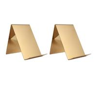 ISTOVO 2X Soporte de Exhibición de Libros, Caballete de Acero Inoxidable para Exhibición, Soporte de Exhibición de Tableta para Mostrar Imágenes, Obras de Arte, CD