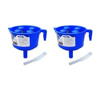 ISTOVO 2X Tipo de Embudo Separador de Aceite y Agua con Cuatro Elementos de Filtro Diesels Gasolina Filtro de Combustible Accesorios de Montaje